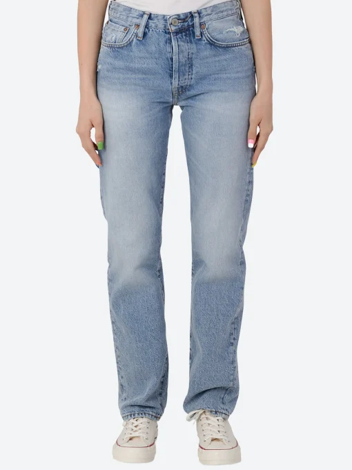 Online - 1997 Straight Fit Jeans in Light Blue Vintage Women Pants | Denim