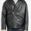 Discount - Biker Leather Jacket in Outerwear
