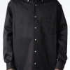 Outlet - Button-Up Overshirt in Black Outerwear