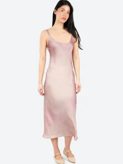 Fashion - Darma P CW Soft Fluid Strap Dress in Multi Pink Women Dresses