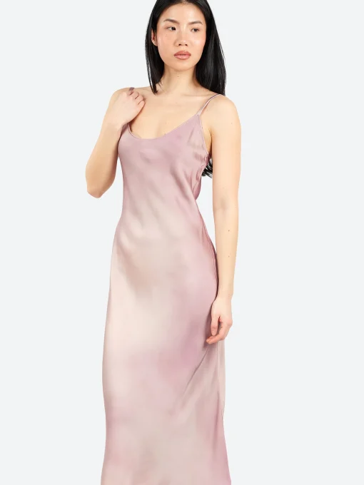 Fashion - Darma P CW Soft Fluid Strap Dress in Multi Pink Women Dresses