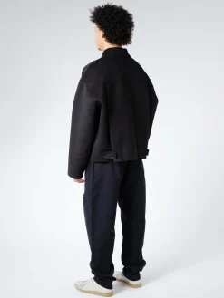 Discount - Doverio Double Wool Zipper Jacket in Outerwear
