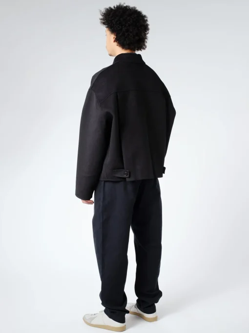 Discount - Doverio Double Wool Zipper Jacket in Outerwear