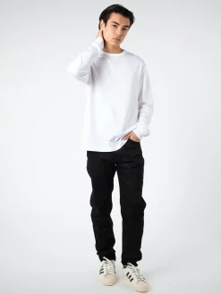 Hot - Eisen X Face Long Sleeve T-Shirt in Optic White Women T-Shirts | Tops & Blouses