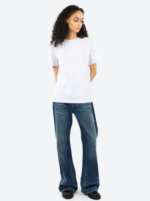 Sale - Eram U Face S/S T-Shirt in Pale Grey Melange Women Tops & Blouses | T-Shirts