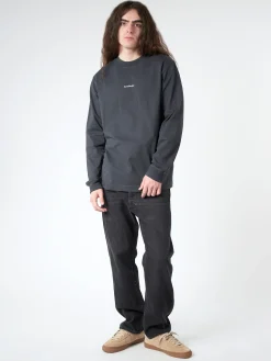Discount - Erwin L Stamp Logo Long Sleeve T-Shirt in T-Shirts