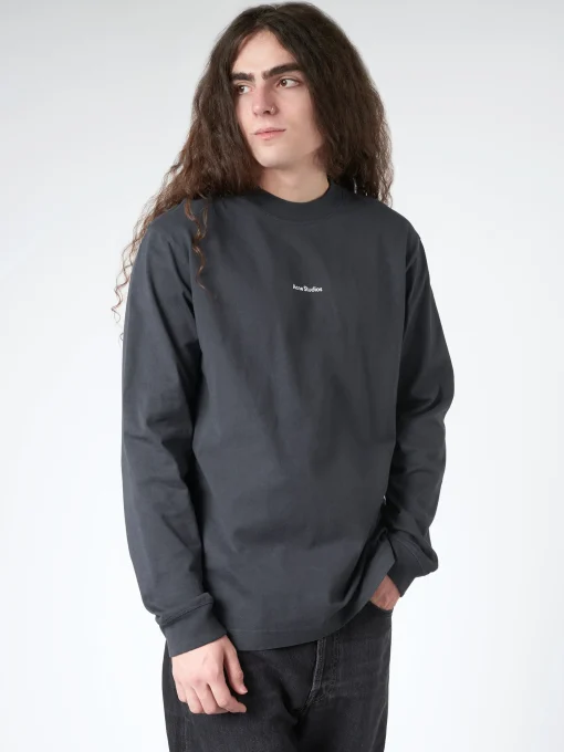 Discount - Erwin L Stamp Logo Long Sleeve T-Shirt in T-Shirts