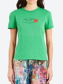 New - Etza Business Card T-Shirt in Bright Green Women Tops & Blouses | T-Shirts