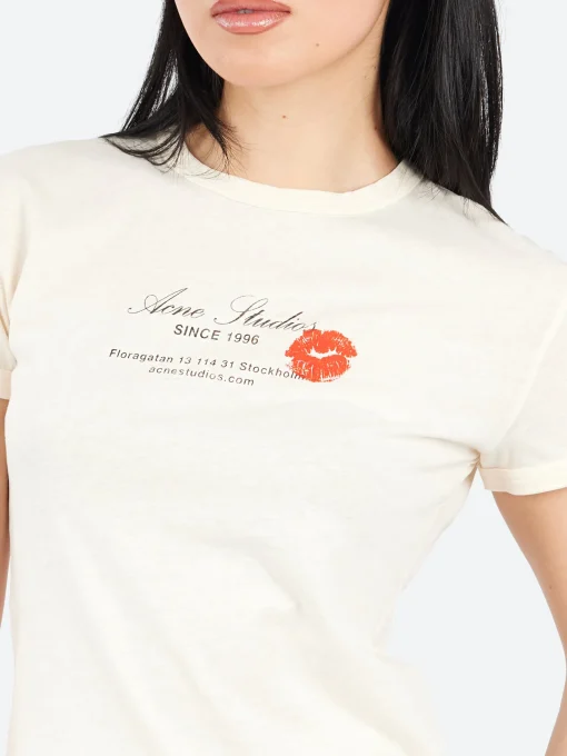 Fashion - Etza Business Card T-Shirt in Pearl Grey Women Tops & Blouses | T-Shirts