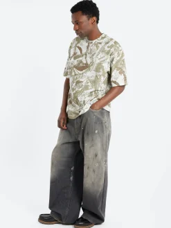 Clearance - Exford U Camo Vintage T-Shirt in T-Shirts