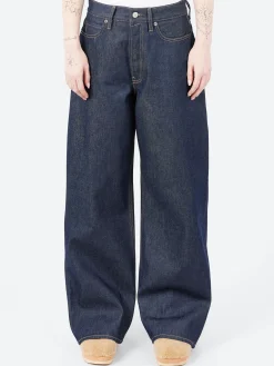 Fashion - 1981F Baggy Fit Jeans in Indigo Blue Women Pants | Overalls & Jumpsuits