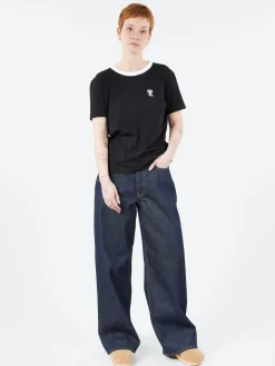 Fashion - 1981F Baggy Fit Jeans in Indigo Blue Women Pants | Overalls & Jumpsuits