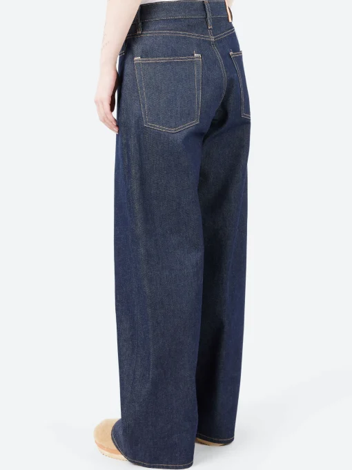 Fashion - 1981F Baggy Fit Jeans in Indigo Blue Women Pants | Overalls & Jumpsuits
