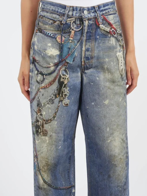 Best - 1981F Baggy Fit Jeans in Mid Blue Women Pants | Overalls & Jumpsuits