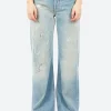 Fashion - 2021F Loose Fit Jeans in Light Blue Women Pants | Denim