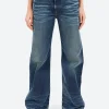 Clearance - 2021F Loose Fit Jeans in Mid Blue Women Pants | Denim