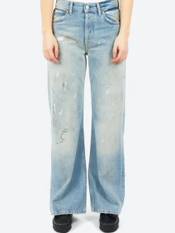 Fashion - 2021F Loose Fit Jeans in Light Blue Women Pants | Denim