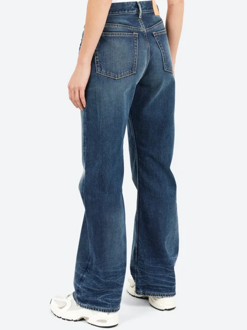 Clearance - 2021F Loose Fit Jeans in Mid Blue Women Pants | Denim