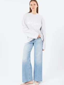 Best - 2022F Relaxed Fit Jeans in Light Blue Women Pants | Denim