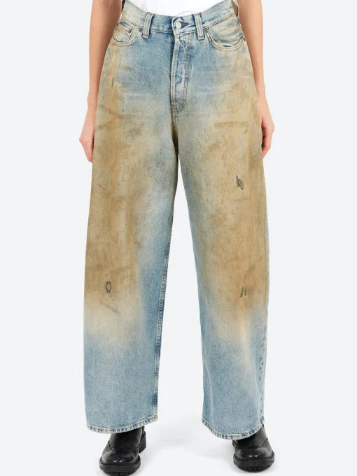 Best - 2023F Super Baggy Fit Jeans in Mid Blue Women Pants | Denim