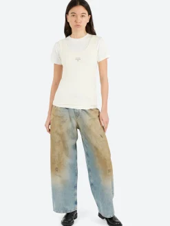 Best - 2023F Super Baggy Fit Jeans in Mid Blue Women Pants | Denim