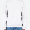 Clearance - Faihra U Face Crew Neck Sweatshirt in Pale Grey Sweatshirts