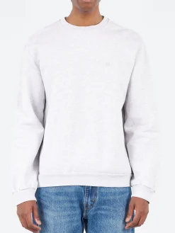 Clearance - Faihra U Face Crew Neck Sweatshirt in Pale Grey Sweatshirts