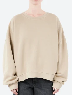 Clearance - Fester U Vintage Sweatshirt in Concrete Grey Camo Women Tops & Blouses | Sweatshirts