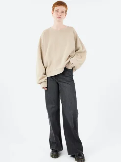 Clearance - Fester U Vintage Sweatshirt in Concrete Grey Camo Women Tops & Blouses | Sweatshirts