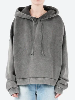 Fashion - Fester Vintage Hooded Sweater in Faded Black Women Tops & Blouses | Sweatshirts