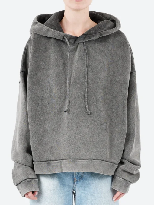 Fashion - Fester Vintage Hooded Sweater in Faded Black Women Tops & Blouses | Sweatshirts