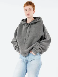 Fashion - Fester Vintage Hooded Sweater in Faded Black Women Tops & Blouses | Sweatshirts
