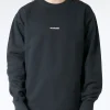 Sale - Fin Stamp Logo Sweatshirt in Black Sweatshirts