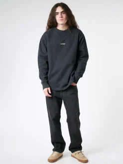 Sale - Fin Stamp Logo Sweatshirt in Black Sweatshirts