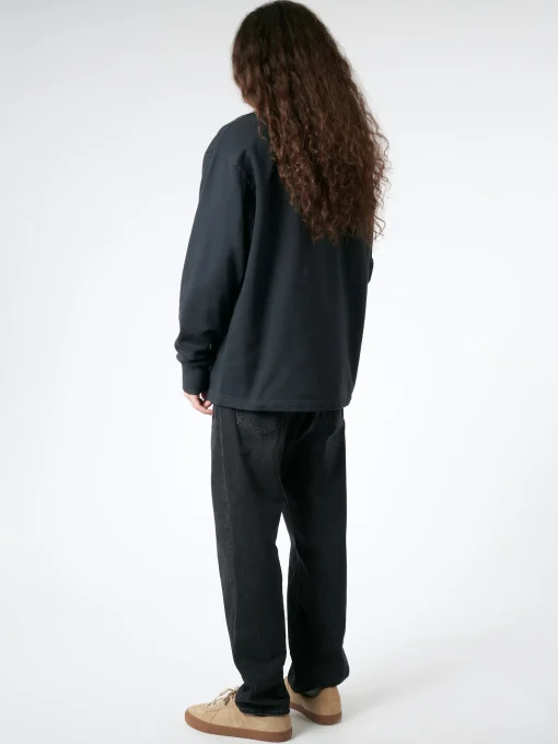 Sale - Fin Stamp Logo Sweatshirt in Black Sweatshirts
