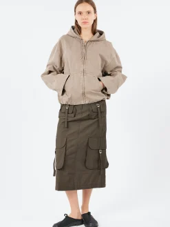 Hot - Ilanta Tech Cargo Skirt in Dark Grey Women Skirts