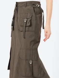 Hot - Ilanta Tech Cargo Skirt in Dark Grey Women Skirts