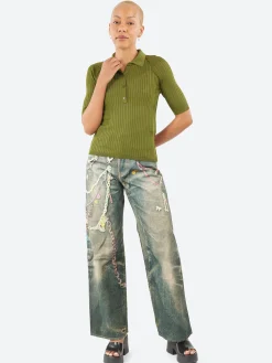 Online - Kamanda Base Polo in Women Tops & Blouses | Knitwear