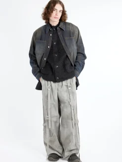 Sale - Karto U Darkside Denim Shirt in Dark Blue Button-Ups
