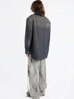 Sale - Karto U Darkside Denim Shirt in Dark Blue Button-Ups