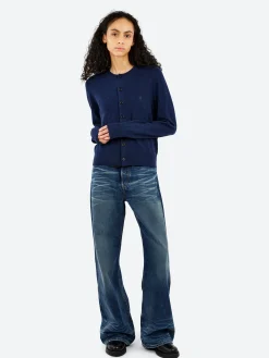 Online - Keny Yak Cardigan in Navy Melange Women Tops & Blouses | Knitwear