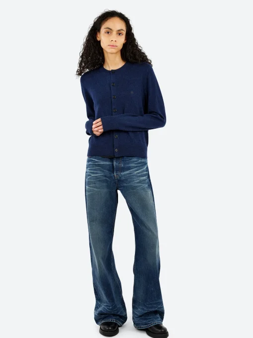 Online - Keny Yak Cardigan in Navy Melange Women Tops & Blouses | Knitwear