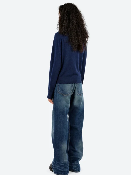 Online - Keny Yak Cardigan in Navy Melange Women Tops & Blouses | Knitwear