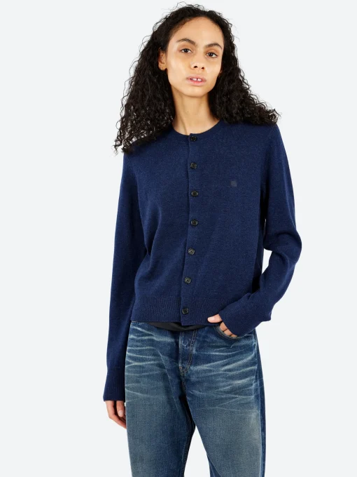 Online - Keny Yak Cardigan in Navy Melange Women Tops & Blouses | Knitwear