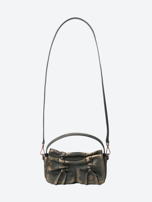 Best - Multipocket Micro Bag in Dark Brown and Beige Women Belts | Bags