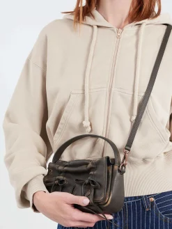 Best - Multipocket Micro Bag in Dark Brown and Beige Women Belts | Bags
