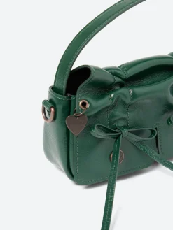 Outlet - Multipocket Micro Bag in Dark Green Women Bags | Belts