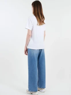 Fashion - Nash Face Crew Neck T-Shirt in Optic White Women T-Shirts | Tops & Blouses