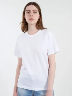 Fashion - Nash Face Crew Neck T-Shirt in Optic White Women T-Shirts | Tops & Blouses