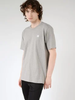 Fashion - Nash Face T-Shirt in Light Grey Melange Women T-Shirts | Tops & Blouses
